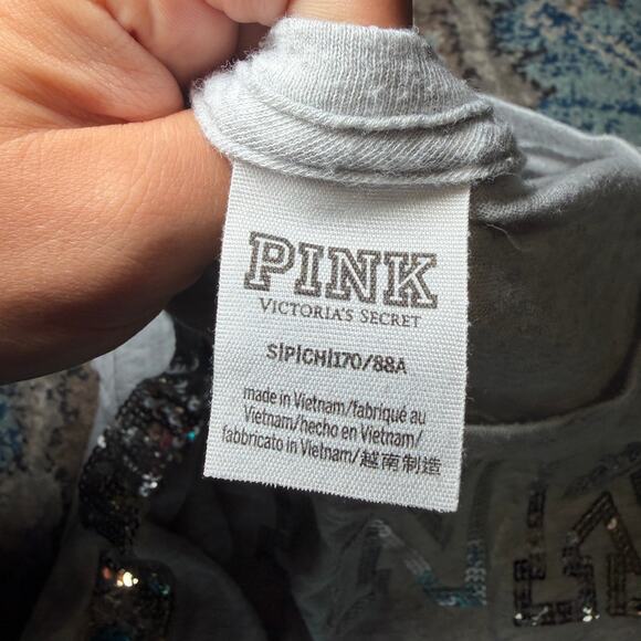 VS Pink Tropical Bling top - Picture 3 of 3